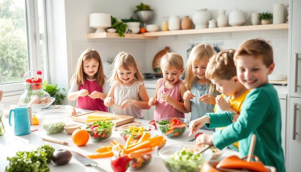 Involving kids in meal prep