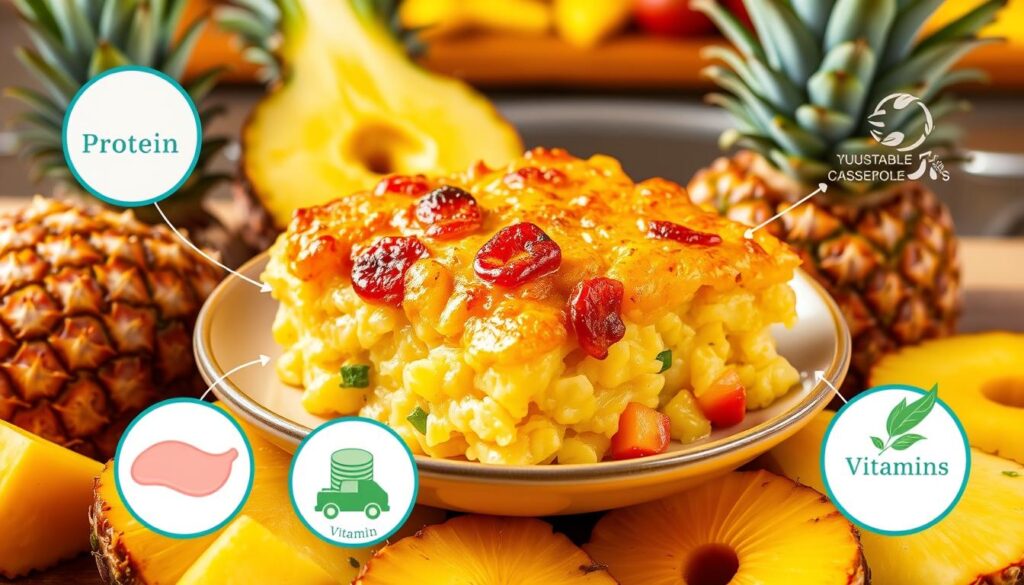 Nutritional profile of southern pineapple casserole