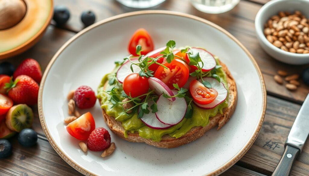 balanced diet avocado toast