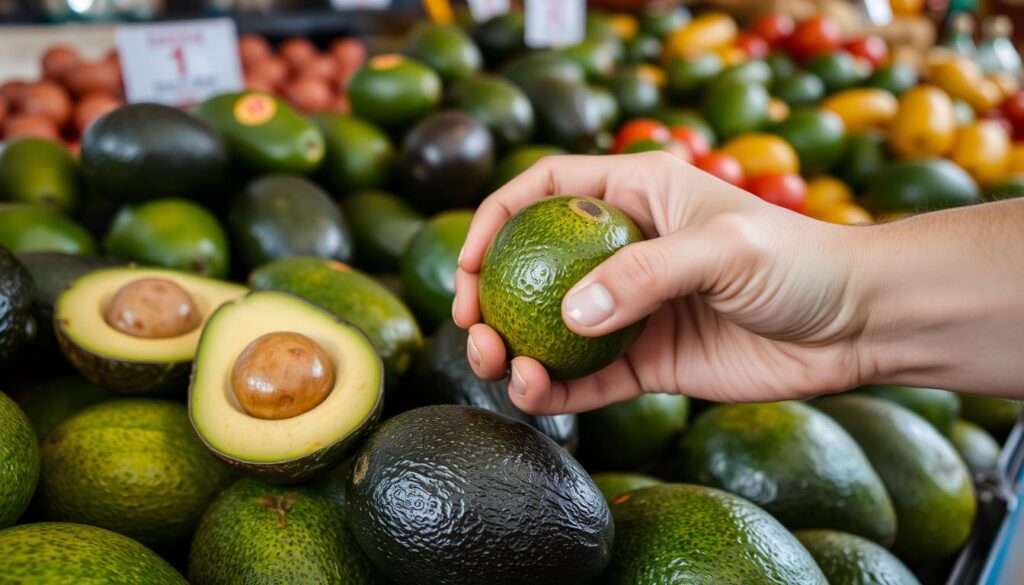 choosing avocados for perfect ripeness