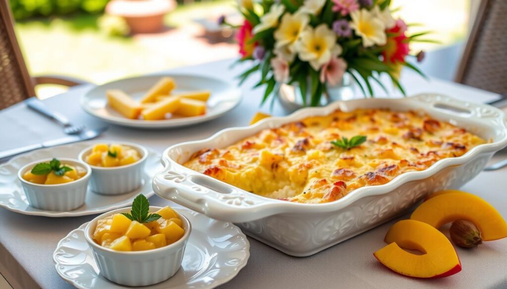 creative serving ideas for pineapple casserole