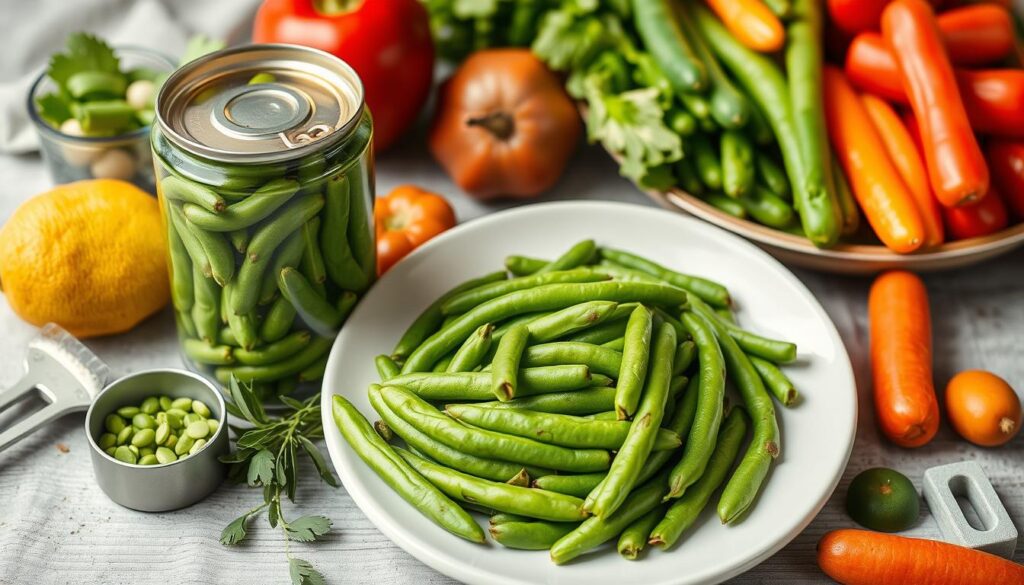 nutritional information for canned green beans