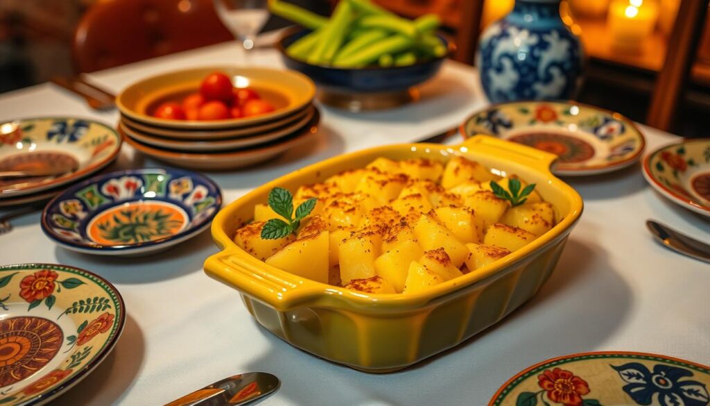 serving pineapple casserole