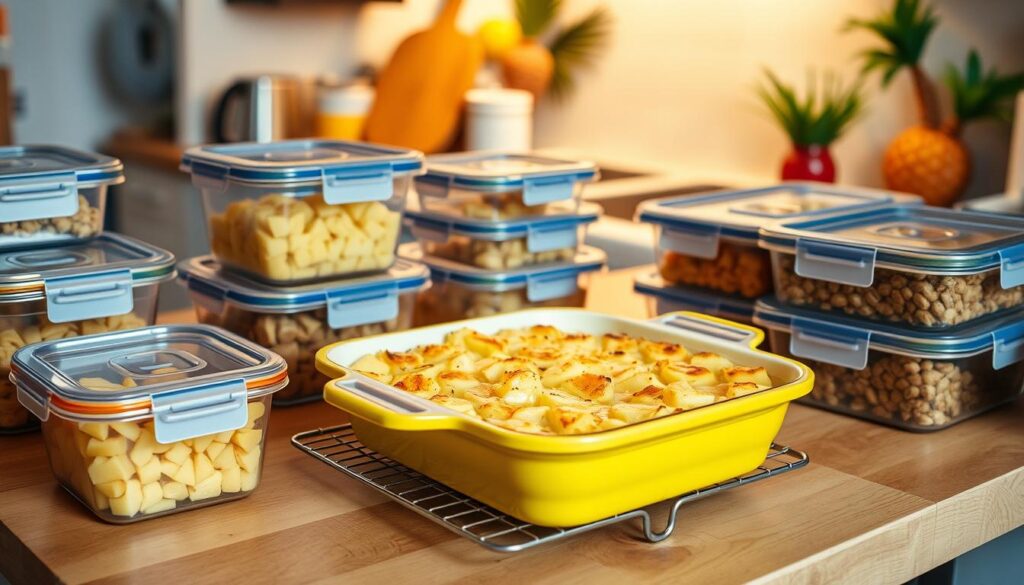 storing pineapple casserole