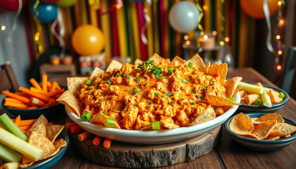 Buffalo Chicken Dip Party Presentation