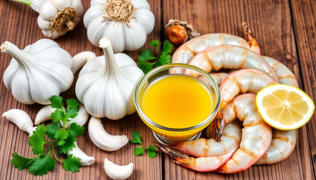 Garlic Sauce Ingredients for Shrimp