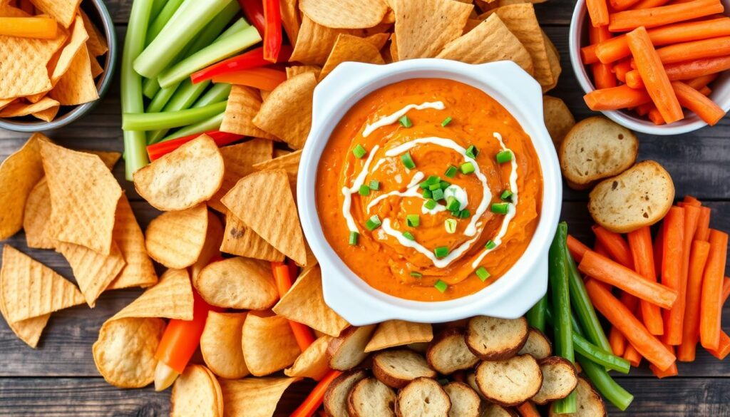 Homemade Buffalo Chicken Dip Dippers