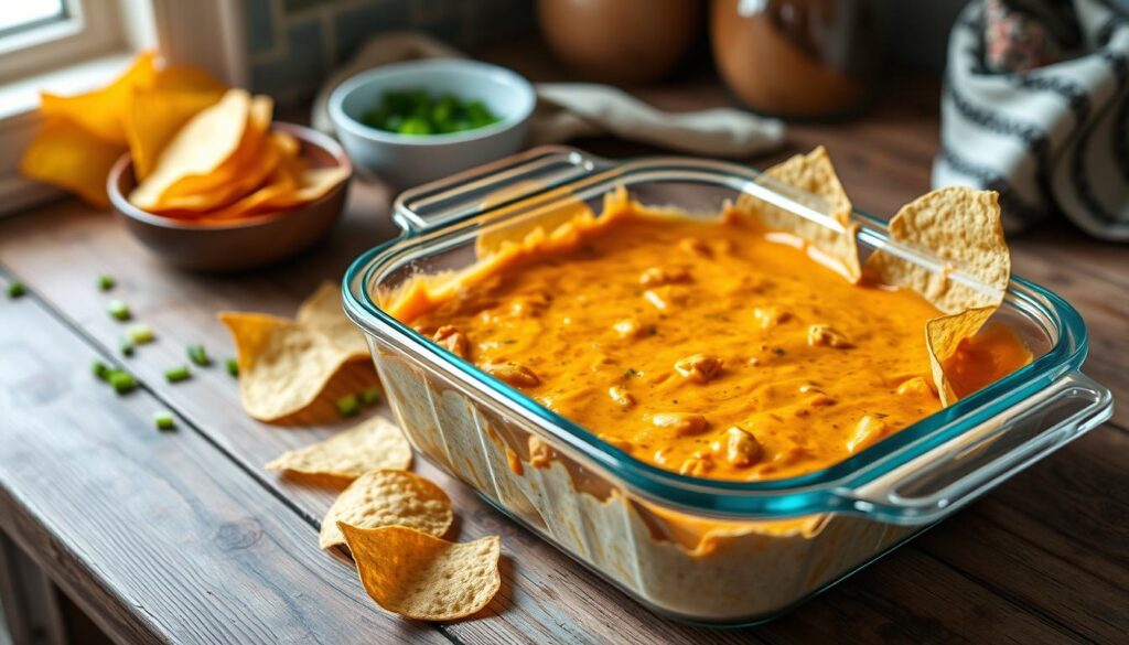 Leftover Buffalo Chicken Dip Storage