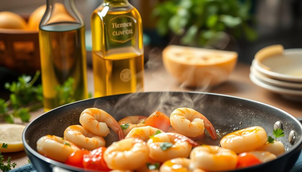 Olive Oil Benefits for Shrimp Cooking