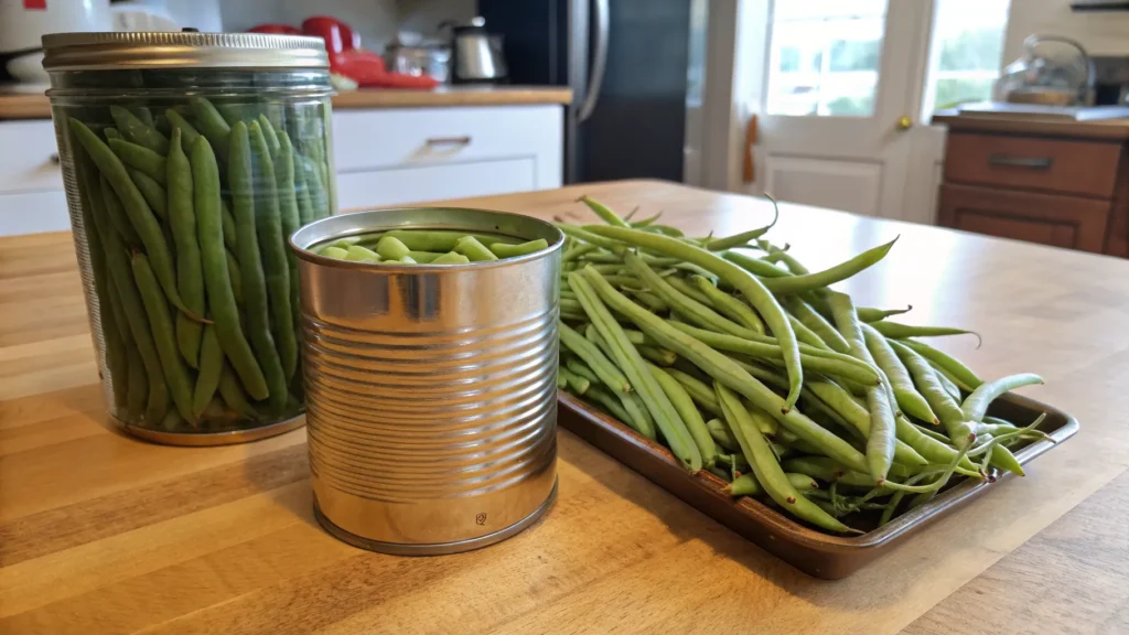 How much is 8 cups of green beans?