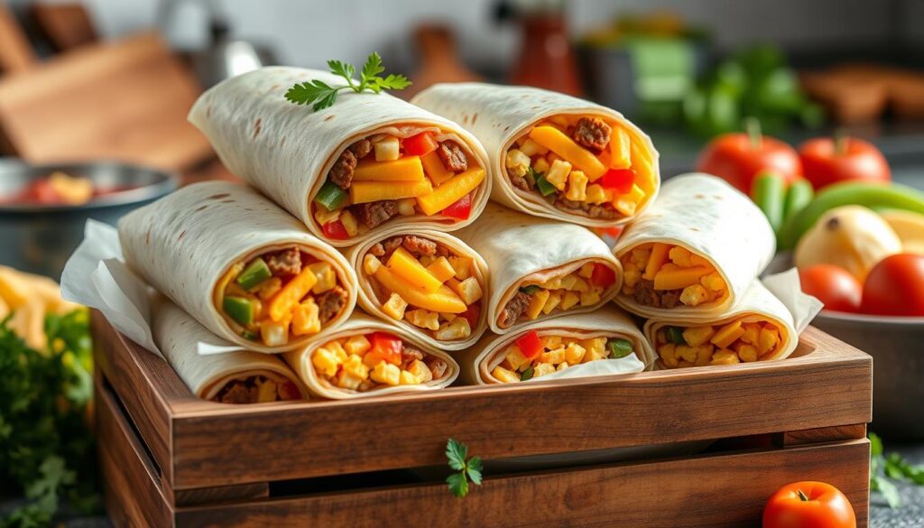 bulk breakfast burritos