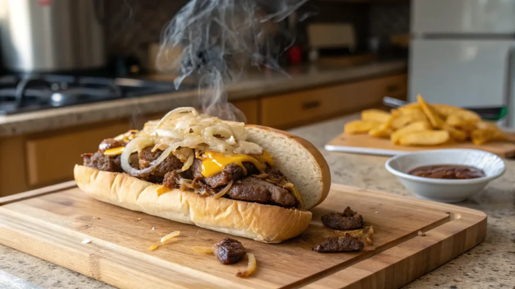 What is a cowboy cheesesteak?