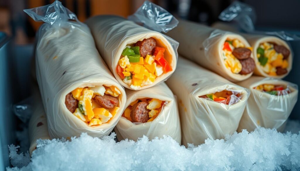 freezer-friendly breakfast burrito