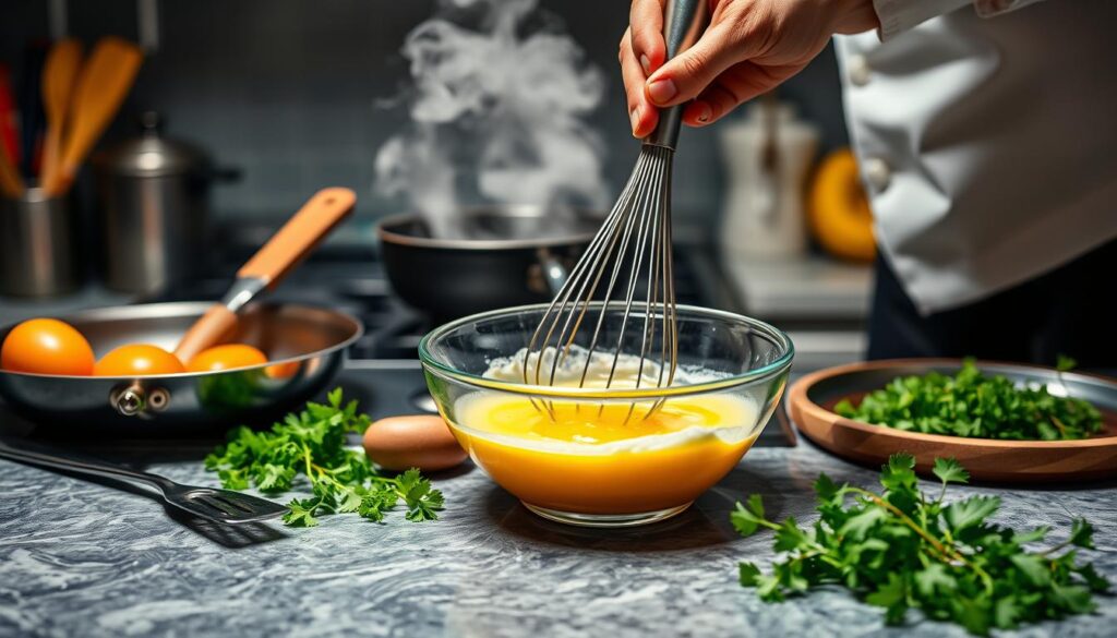 restaurant cooking techniques for fluffy eggs