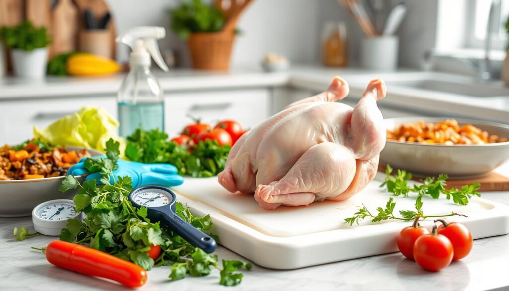 safety guidelines for raw chicken