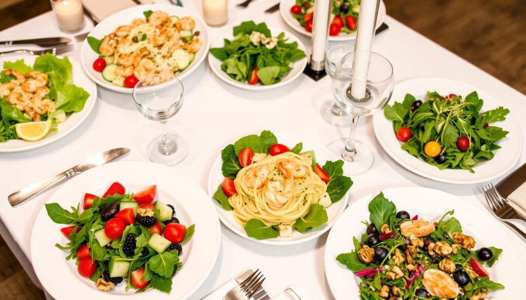 salads to serve with shrimp fettuccine alfredo