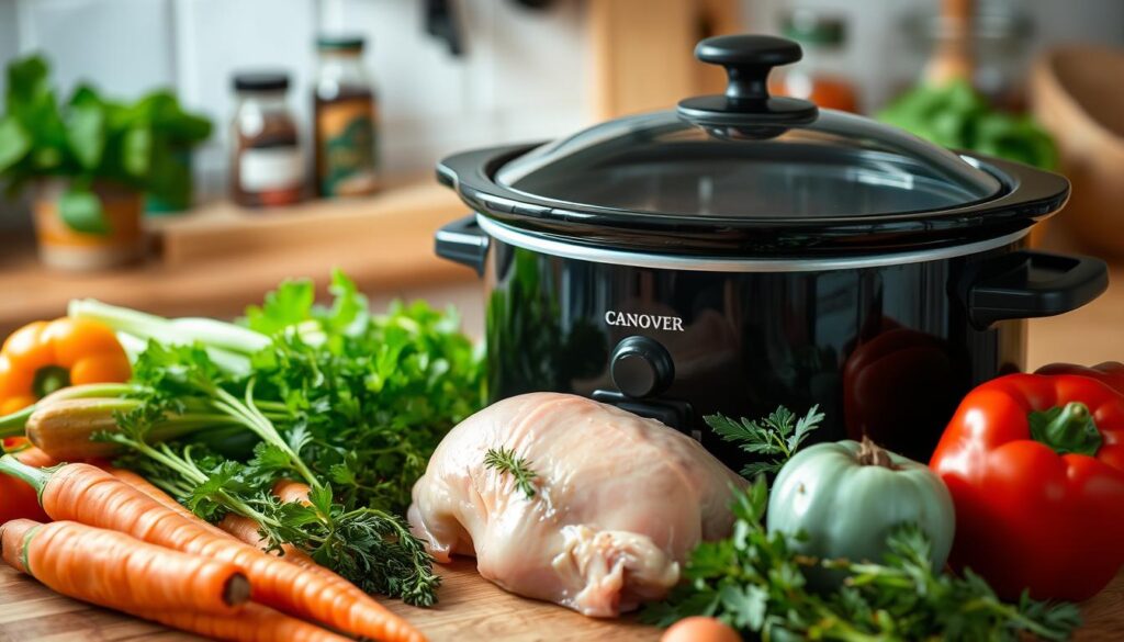 slow cooker meals with raw chicken