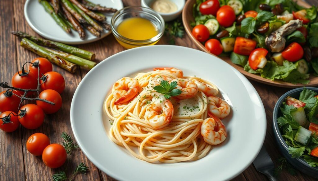 unique pairing ideas shrimp pasta